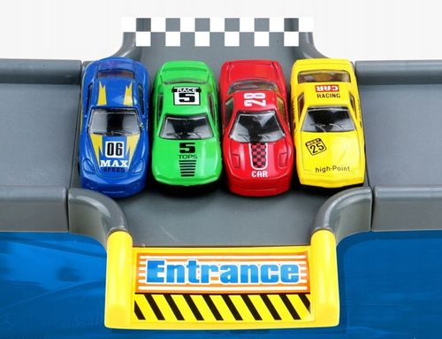 Duży parking garaż wielopoziomowy Tor Winda 4 Autka Helikopter na Arena.pl