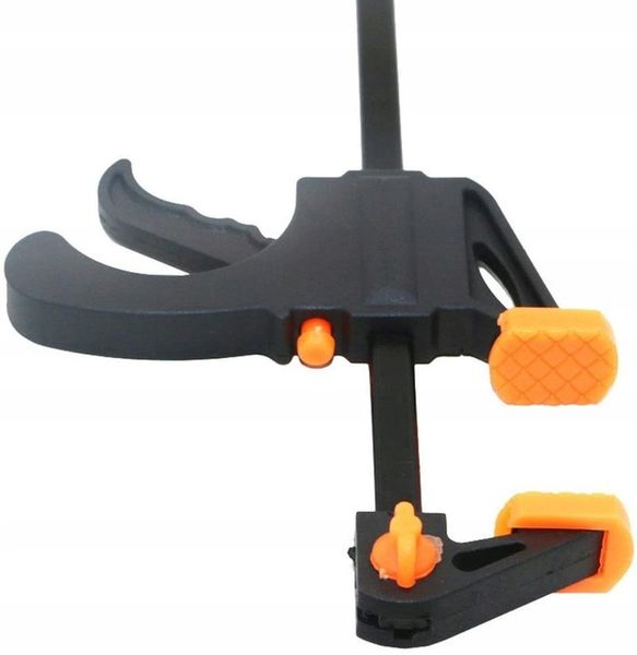 6x ŚCISK STOLARSKI UCHWYT JEDNORĘCZNY SZYBKOZACISKOWY SOLIDNY ZACISK 100 zdjęcie 6