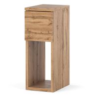 Szafka Nocna Figo Wąski Stolik Nakastlik Do Sypialni Loft Wysoki Dąb Wotan