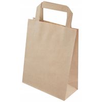 torebka papierowa z uszami szara  28x15x30 cm 25 szt.