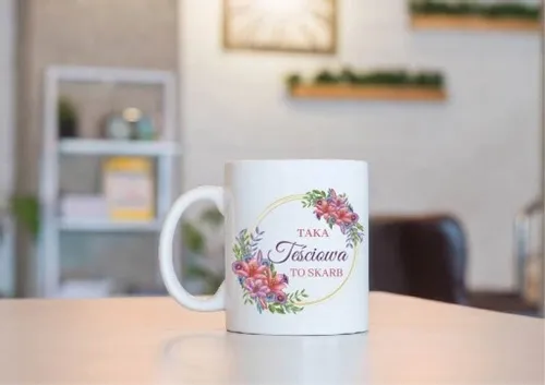 Kubek TEŚCIOWEJ na prezent 330ml + kartonik na Arena.pl