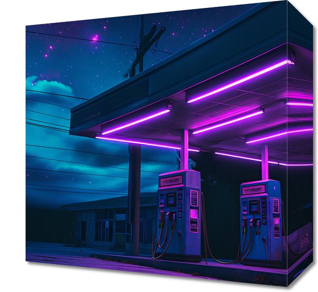 Obraz 30x30cm Moc Neonowej Nocy zdjęcie 1
