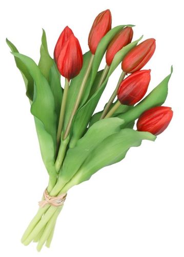 TULIPANY BUKIET TULIPANÓW GUMOWE GUMOWANE JAK ŻYWE 7SZT. na Arena.pl