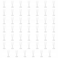 JEDNORAZOWE KIELISZKI DO SZAMPANA plastikowe 48 SZT NA STOPCE zestaw