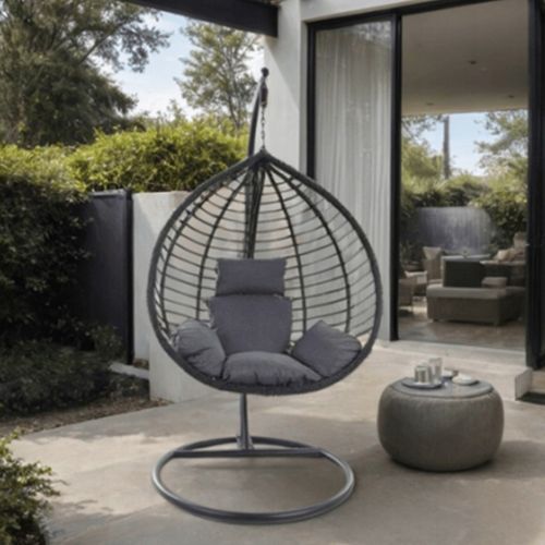 Bujany Kokon Ogrodowy Huśtawka Kosz Fotel Wiszący na Taras Technorattan na Arena.pl