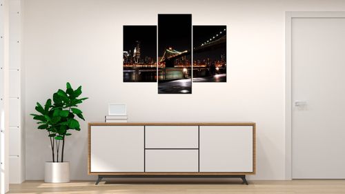 Obraz Płótno 90X70 Brooklyn Bridge - Mith17 na Arena.pl