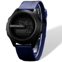 Zegarek sportowy z podświetleniem led elektroniczny duży ekran alarm stoper