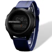 Zegarek sportowy z podświetleniem led elektroniczny duży ekran alarm stoper
