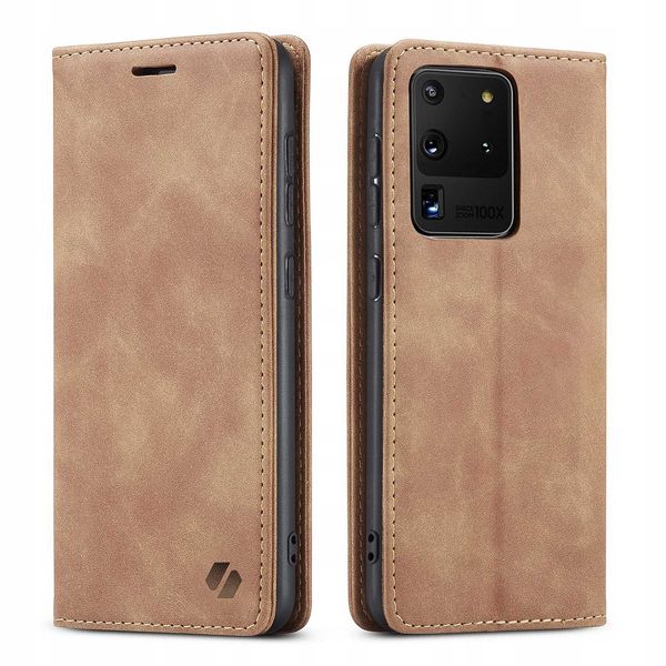 Spacecase Wallet Galaxy S20 Ultra Light Brown zdjęcie 3