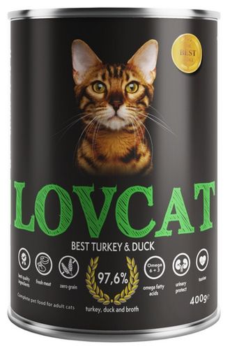 Lovcat Best Turkey & Duck puszka 400g na Arena.pl