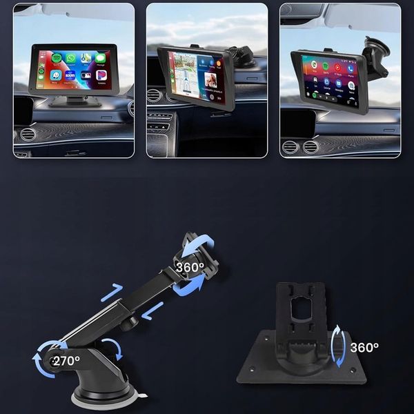 Radio stacja multimedialna do samochodu AUX Apple Carplay Android Auto 7" zdjęcie 10