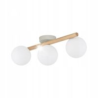 PLAFON LAMPA SUFITOWA TK LIGHTING ESTERA 5768 G9 DREWNIANY/BIAŁY