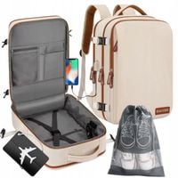 Plecak Bagaż Podręczny do Samolot 40x27x20 RYANAIR WIZZAIR USB na Buty