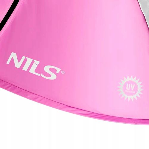 Namiot Plażowy Samorozkładający się dla Dzieci Różowy NILS Lekki POP-UP na Arena.pl