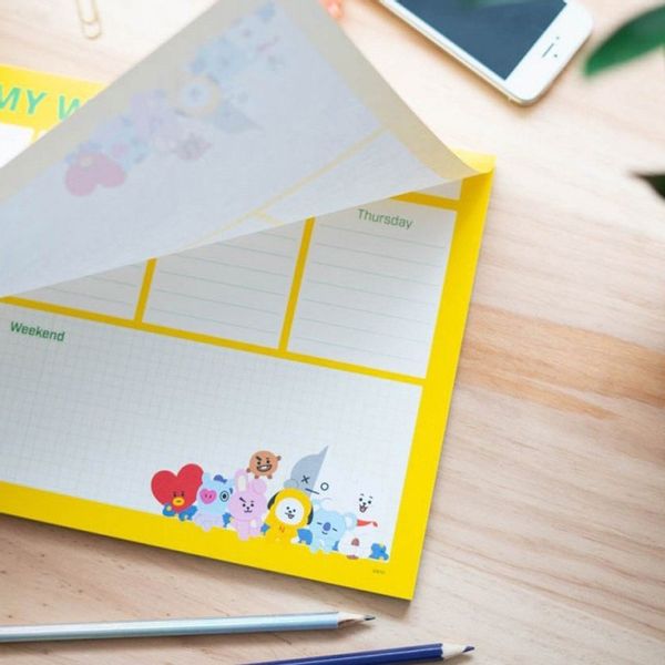 BT21 - Planner tygodniowy 54 strony A4 zdjęcie 4