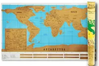 Mapa Świata Zdrapka - Polska Wersja Językowa