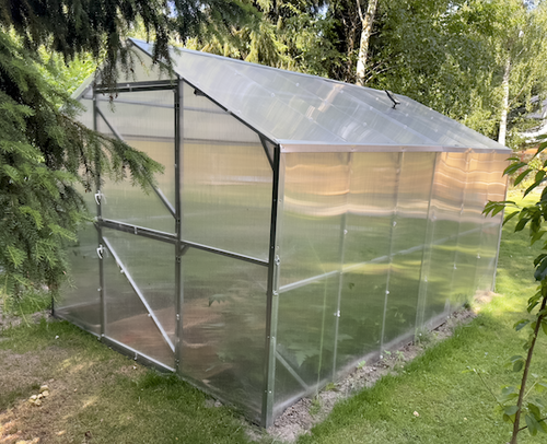 Szklarnia z poliwęglanu DOMEK 2,5x12 m profil 25x25 poliwęglan 6mm na Arena.pl