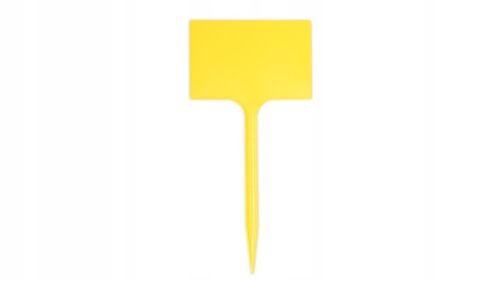 Tabliczki Żółte 7x10,5 do opisu roślin 50 sztuk na Arena.pl