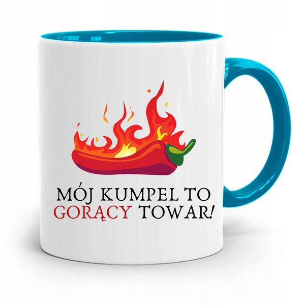 Kubek Błękitny Dla Przyjaciela Gorący Towar Z Nadrukiem Ze Zdjęciem zdjęcie 1