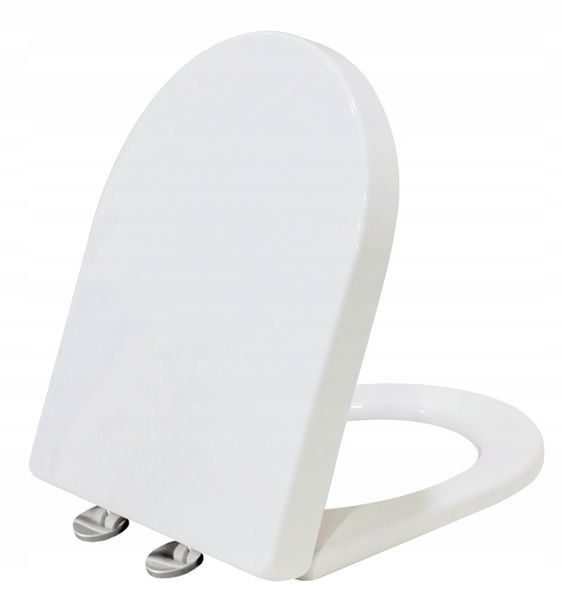 DESKA WC SEDESOWA KLOZETOWA WOLNOOPADAJĄCA WYPINANA KSZTAŁT U ESTIVA zdjęcie 3
