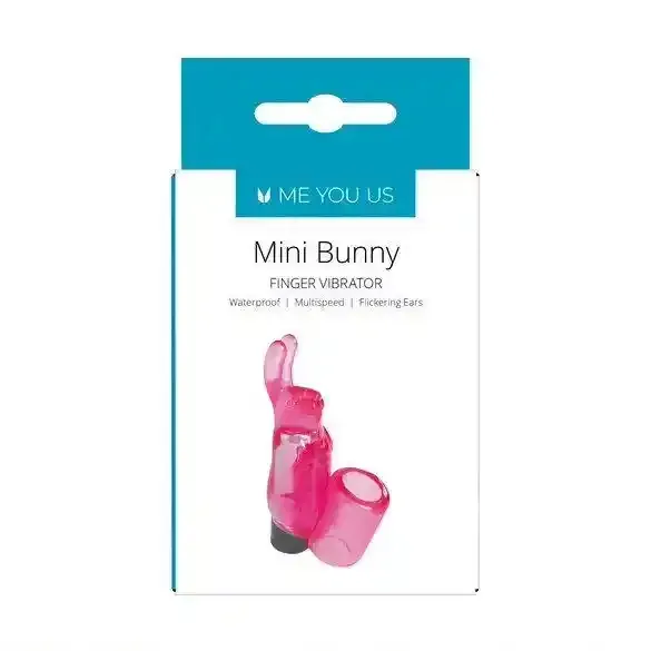 Wibrator- Me You Us Mini Bunny Finger Vibrator Pink zdjęcie 2