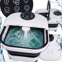 MASAŻER DO STÓP WODNY HYDROMASAŻ ISAJ FT1 z PODGRZEWANIEM DOTYKOWY SKŁADANY