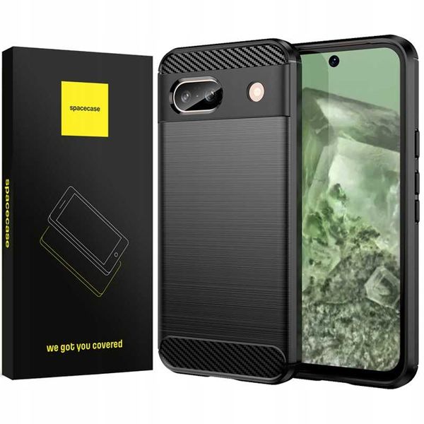 Spacecase Carbon Google Pixel 8A Black zdjęcie 1