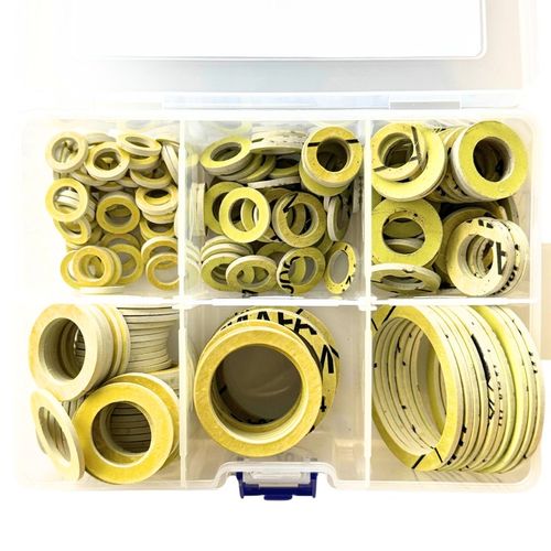 Zestaw uszczelek hydraulicznych płaskich z klingerytu, 230 szt, 7 na Arena.pl