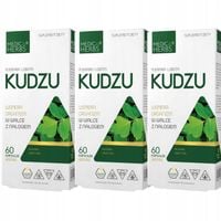 Suplement diety Kudzu Medica Herbs - 3x60 kapsułek 600 mg