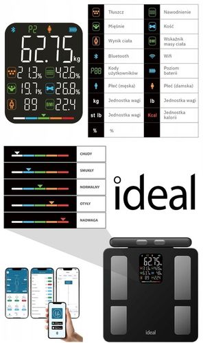 WAGA ŁAZIENKOWA BLUETOOTH ANALITYCZNA INTELIGENTNA Apple Health Google na Arena.pl