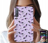 ETUI DO SAMSUNG A7 2018 - MODNE WZORY WIDŁY SERCA KOKARDKI KOKARDA