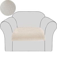 POKROWIEC NA SIEDZISKO OPARCIE JODEŁKA KREMOWY