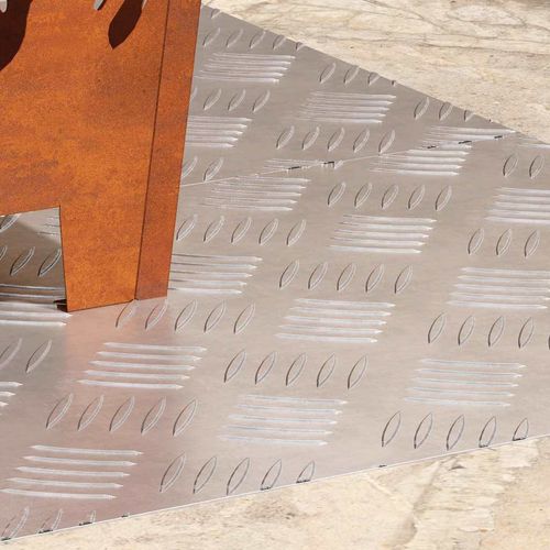 Płytki w Szachownicę 2 pcs Srebrny 90 x 40 cm Aluminium na Arena.pl