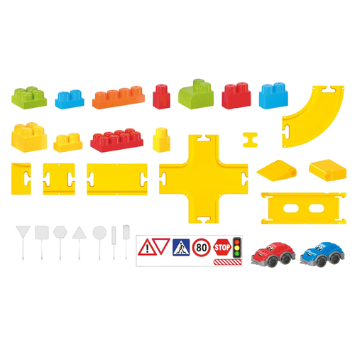 Edukacyjne Klocki Konstruktor Torów Z Autami Dla Dzieci 8324 na Arena.pl
