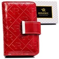 portfel damski z tłoczonym monogramem - rovicky