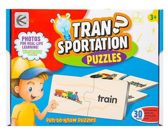 Układanka edukacyjna - transport zdjęcie 1