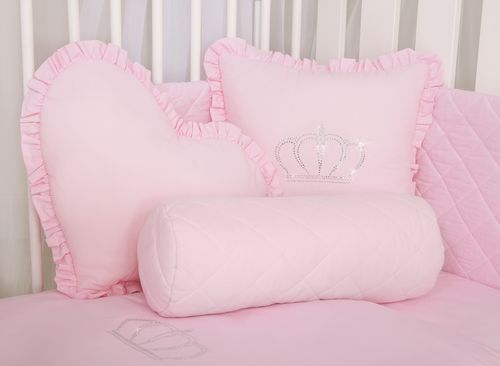 Dekoracyjna poduszka wałek - różowy na Arena.pl