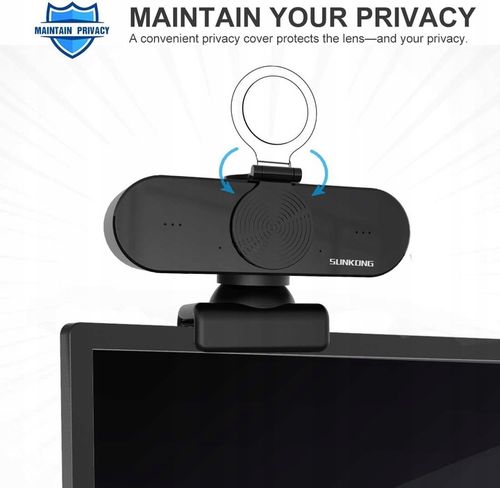 KAMERA INTERNETOWA QUAD-HD 2K Z WBUDOWANYM MIKROFONEM + OSŁONA SUPER JAKOŚĆ na Arena.pl