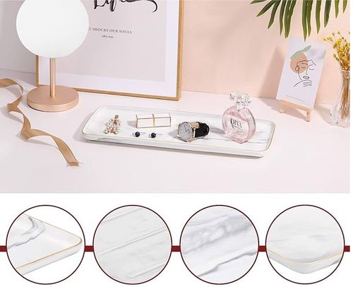 Taca ceramiczna ozdobna do serwowania marmur na Arena.pl