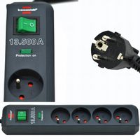 LISTWA PRZECIWPRZEPIĘCIOWA PRZEDŁUŻACZ 4G 13.500A WARYSTO ZABEZPIECZENIE