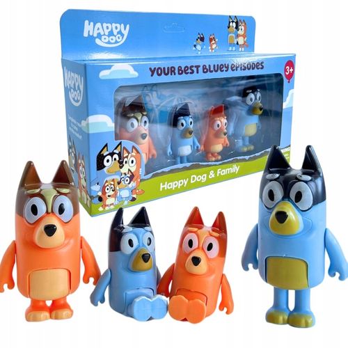 BLUEY I BINGO ZESTAW FIGUREK RODZINA BLUEY 4SZT na Arena.pl