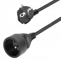 PRZEDŁUŻACZ SIECIOWY 1 GNIAZDO UZIEMIENIE GRUBY ELEKTRYCZNY KABEL RTV