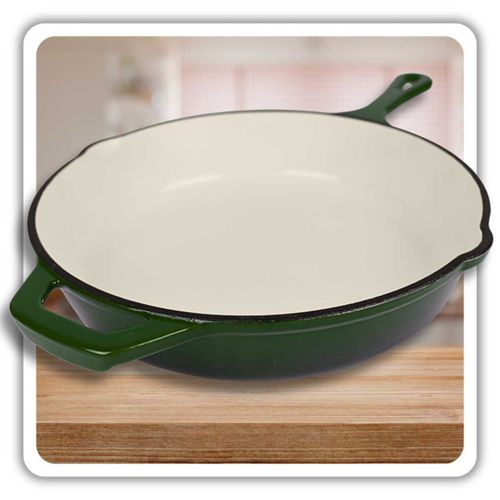 emaliowana patelnia żeliwna 26cm hage zielona na Arena.pl