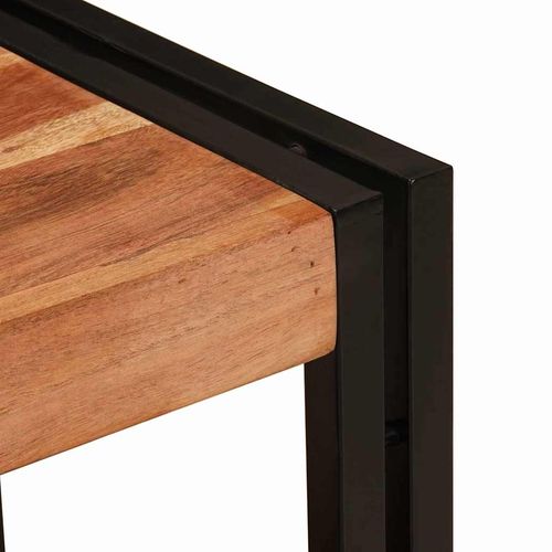 Szafka pod umywalkę z szufladą Lite drewno akacjowe i żelazo na Arena.pl