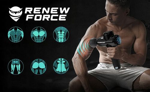 PISTOLET DO MASAŻU masażer do pleców ciała nóg karku stóp +12 KOŃCÓWEK 220W na Arena.pl