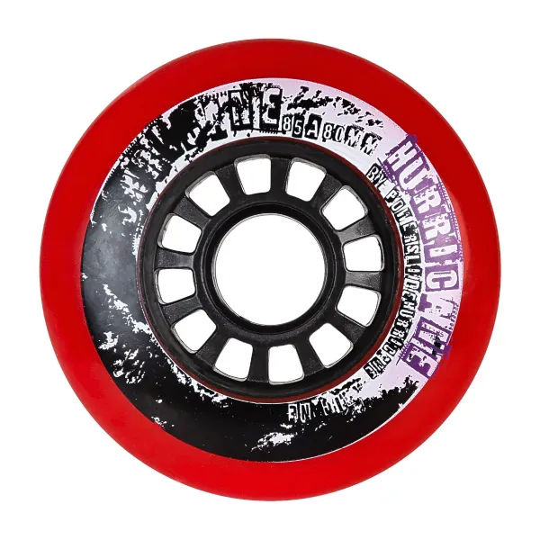 Zestaw 4 kółek Powerslide Hurricane 80/85A Red zdjęcie 1
