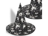 Kapelusz czarownicy czarodzieja strój przebranie wiedźmy czarny