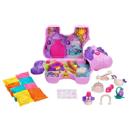 POLLY POCKET JEDNOROŻEC WALIZKA PINIATA UNICORN PARTY ZESTAW FIGURKI GVL88 na Arena.pl