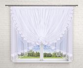 Firana 300x160 "Beza"biały woal, gipiura