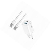 Szybka ładowarka GaN 45W 2 wejścia USB i USB-C z kablem do Sony Xperia 5